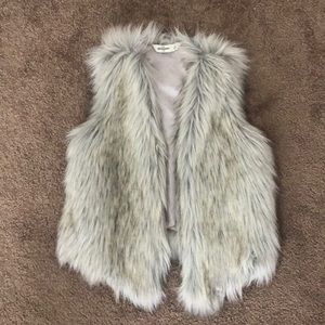 Faux fur vest
